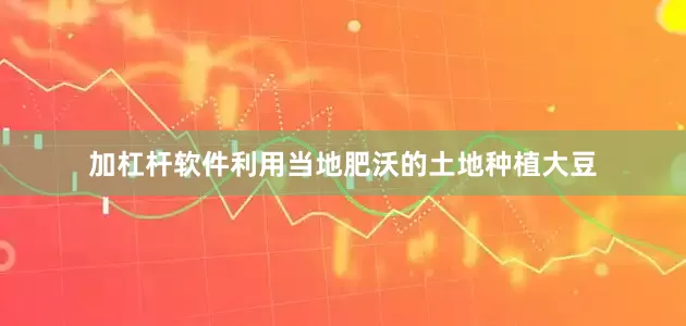 加杠杆软件利用当地肥沃的土地种植大豆