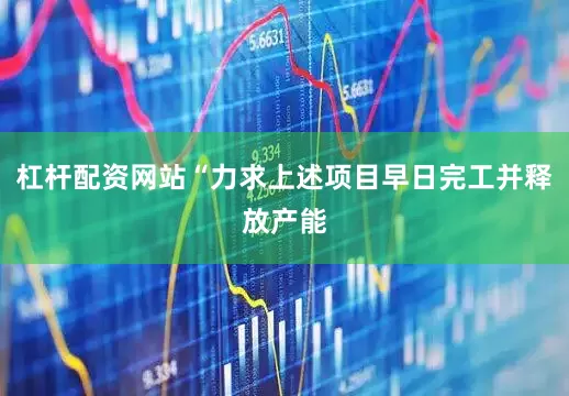 杠杆配资网站“力求上述项目早日完工并释放产能